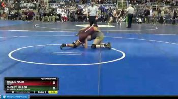 115 lbs Quarterfinal - Hallie Nash, Minot vs Shelby Miller, Ellendale/Edgeley/Kulm