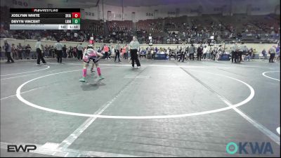 95 lbs 3rd Place - Joslynn White, Skiatook Youth Wrestling vs Devyn Vincent, Lions Wrestling Academy