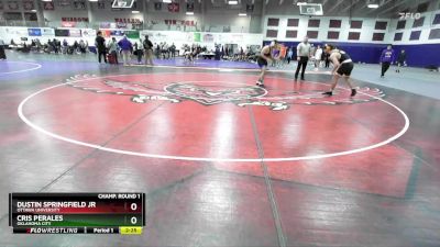 174 lbs Champ. Round 1 - Cris Perales, Oklahoma City vs Dustin Springfield Jr, Ottawa University
