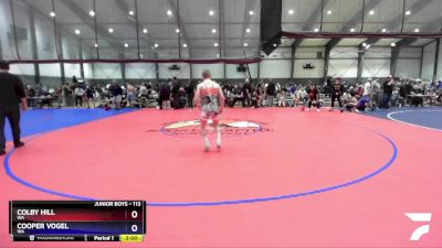 113 lbs Cons. Round 3 - Colby Hill, WA vs Cooper Vogel, WA