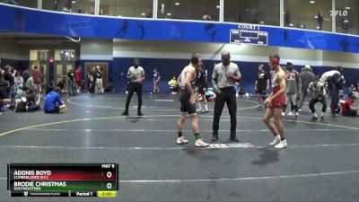 125 lbs Cons. Round 4 - Adonis Boyd, Cumberlands (Ky.) vs Brodie Christmas, Southeastern