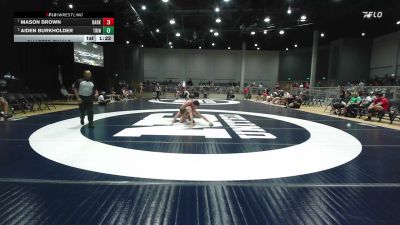 125 lbs Quarterfinal - Mason Brown, Darkhorse vs Aiden Burkholder, Trinity Top Team