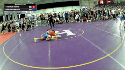 138 lbs Champ. Round 2 - Donald Bowie, Warren Wrestling Academy vs Cannon Driscoll, Ohio