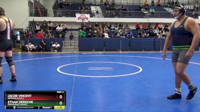 285 lbs Cons. Semi - Ethan DeRoche, Providence (Mont.) vs Jacob Vincent, Simpson (Calif.)