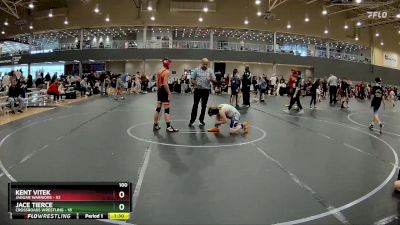 100 lbs Round 4 (6 Team) - Kent Vitek, Jaguar Warriors vs Jace Tierce, Crossroads Wrestling