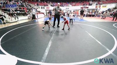 43 lbs Consi Of 8 #2 - Wylie Orr, Caney Valley Wrestling vs Dawsyn Hawkins, Hulbert