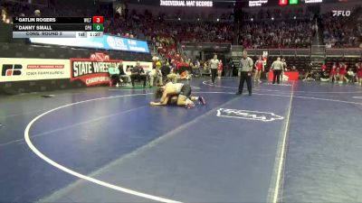 2A-215 lbs Cons. Round 5 - Danny Small, Center Point-Urbana vs Gatlin Rogers, Wilton