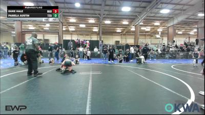 83 lbs Quarterfinal - Duke Hale, Madill Takedown vs Pamela Austin, Texas Select Wrestling