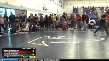126 lbs Quarterfinal - Valine Estrada, Yucaipa Thunder Wrestling Club vs Ruby Dominguez, Mira Costa High School
