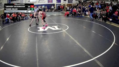 160 lbs Cons. Round 2 - Daniel Miller, Sharon Hs vs Anthony Kaltenbaugh, Commodore Perry Hs