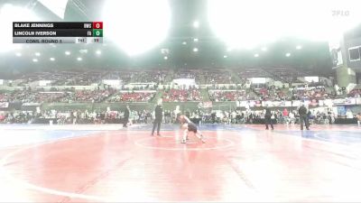 54 lbs Cons. Round 5 - Blake Jennings, Buzzsaw Wrestling Club vs Lincoln Iverson, Falls Academy