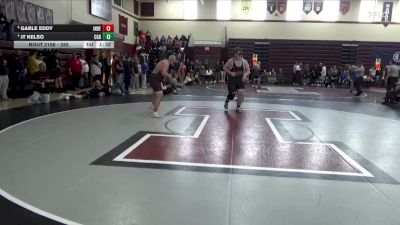 285 lbs Quarterfinal - Gable Eddy, Independence vs JT Kelso, Clarion-Goldfield-Dows