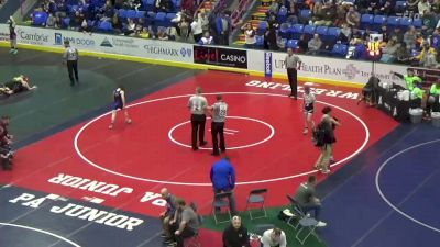 89 lbs Quarterfinal - Brooklyn Rizzo, North East vs Gabriella Esposito, United