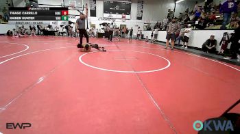 49 lbs Round Of 16 - Thiago Carrillo, Honey Badgers Wrestling Club vs Kainen Hunter, Vian Wrestling Club