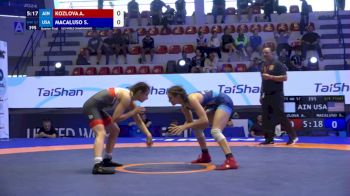 57 kg 1/4 Final - Anastasia Kozlova, Individual Neutral Athletes vs Sofia Kaur Macaluso, United States