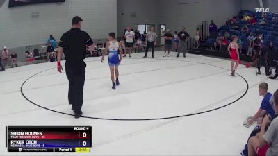 86 lbs Round 4 (6 Team) - Luca Grasso, Nebraska Blue Boys vs Tristan Perkins, Team Missouri Boys