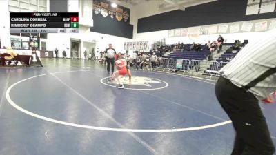100 lbs Cons. Round 3 - Kimberly Ocampo, Rowland vs Carolina Correal, Mater Dei