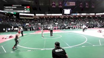 61 lbs Quarterfinal - Weston Jensen, EWC3 vs Ryan Stiff, RIKA