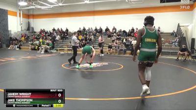 206-215 lbs Round 3 - Jaheim Wright, Cedar Rapids Kennedy vs Jake Thompson, Cedar Rapids Kennedy