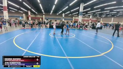 140 lbs Round 2 - Desiree Romero, Boneyard Wrestling Academy vs Syri Robertson, Skyline High School Wrestling