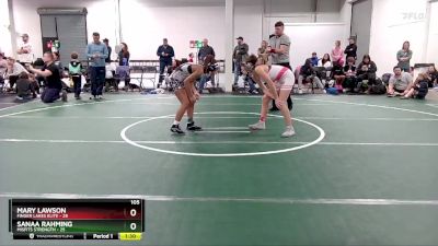 105 lbs Round 5 (6 Team) - Sanaa Rahming, Misfits Strength vs Mary Lawson, Finger Lakes Elite