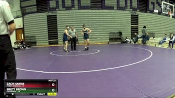 144 lbs Placement Matches (8 Team) - Brett Brown, Cathedral vs Zach Harris, Perry Meridian