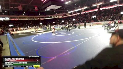 Girls 105 lbs Quarterfinal - Elyssa Armendariz, Moses Lake (Girls) vs Esperanza Alejandre, Zillah (Girls)