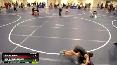 97 lbs Cons. Round 4 - Azalea Kallal, New Prague Wrestling vs Beauregard Bieniek, Waconia Wrestling Club