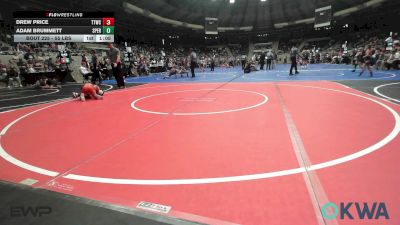 55 lbs Quarterfinal - Drew Price, Team Tulsa Wrestling Club vs Adam Brummett, Sperry Wrestling Club