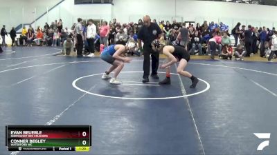 123 lbs Cons. Round 4 - Evan Beuerle, Northwest Red Crushers vs Conner Begley, Waterford WC