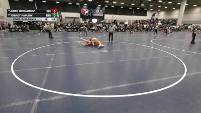 157 lbs Cons. Sub-semis - Torrey Paplow, Berge Elite Wrestling Academy vs Aiden Hernandez, Team Idaho Wrestling Club