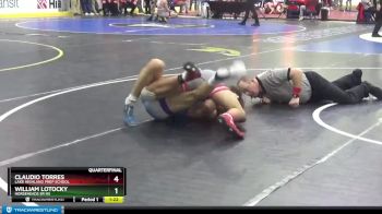 152 lbs Quarterfinal - William Lotocky, Horseheads Sr HS vs Claudio Torres, Lake Highland Prep School