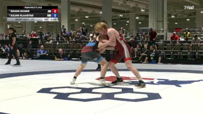 77 lbs Cons. Semis - Riggin Boger, Jackrabbit Wrestling Club vs Julian Slaastad, Northern Michigan University