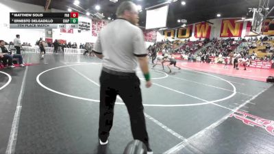 106 lbs 7th Place Match - Ernesto Delgadillo, Chaparral vs Matthew Solis, Paramount