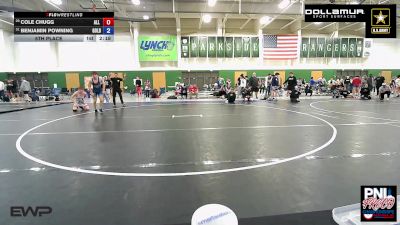 132 kg 5th Place - Cole Chugg, All In Wrestling Academy vs Benjamin Powning, Gold Rush Wrestling Academy Reno