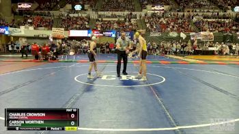 AA - 103 lbs Champ. Round 1 - Carson Worthen, Belgrade vs Charles Crowson, Helena Capital