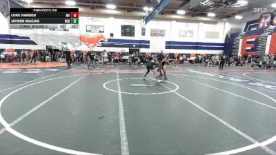 132 lbs Cons. Round 3 - Luke Hansen, Mission Viejo vs Jayden Macias, Norco
