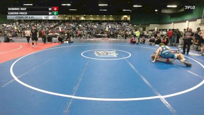 150 lbs Consi Of 8 #1 - Dominic Way, WV vs Carter Price, WV