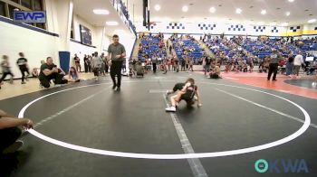 40 lbs 3rd Place - Jase Tyson, Verdigris Youth Wrestling vs Finlee Bowman, Team Tulsa Wrestling Club