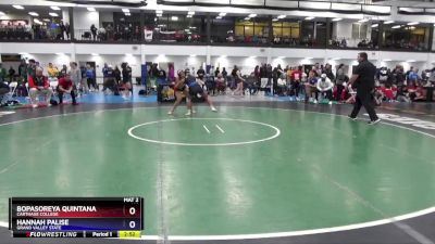 131 lbs Quarterfinal - Bopasoreya Quintana, Carthage College vs Hannah Palise, Grand Valley State