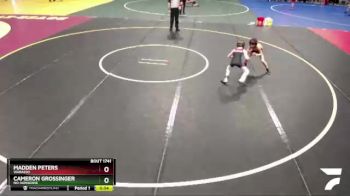 55 lbs Cons. Round 2 - Madden Peters, Wabasso vs Cameron Grossinger, No-Nonsense