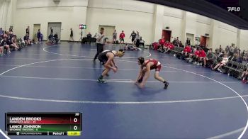 132 lbs Round 2 (6 Team) - Landen Brooks, Minnesota Gold vs Lance Johnson, Wyoming Twisters
