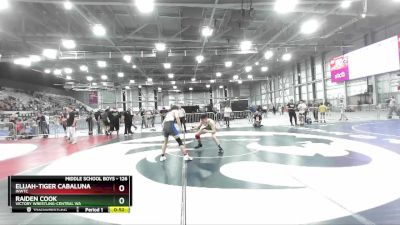 126 lbs Cons. Semi - Raiden Cook, Victory Wrestling-Central WA vs Elijah-tiger Cabaluna, INWTC