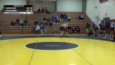 215 lbs Quarterfinal - Carter Eddy, Independence vs Kyler Jensen, Solon