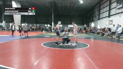 125 lbs Champ. Round 1 - Austin Mayhew, Staunton River Wrestling Club vs Uros Ivanic, Fishburne Military School