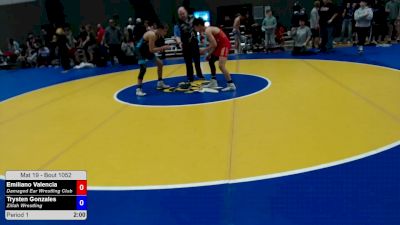 120 lbs Champ. Rd Of 16 - Emiliano Valencia, Damaged Ear Wrestling Club vs Trysten Gonzales, Zillah Wrestling