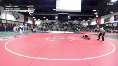 120 lbs 1st Place Match - Zachary Samano, Chino vs Josiah Leyvas, La Serna