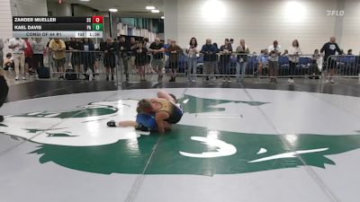 120 lbs Consi Of 64 #1 - Zander Mueller, SC vs Kael Davis, PA