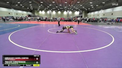 106 lbs Champ. Round 3 - Abraham Campa Cortes, Canyon Randall vs Trevor Christenson, Basehor-Linwood HS