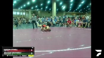 144 lbs Round 1 (6 Team) - Brayson Weatherly, Team Misfits vs Maeson Otwell, PWC